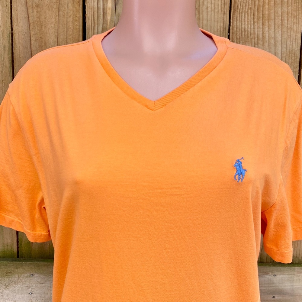 POLO RALPH LAUREN EMBROIDERED LOGO Unisex Tee EUC - Picture 8 of 15